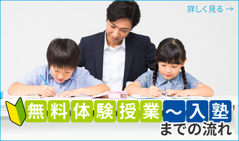 無料体験授業～入塾までの流れ